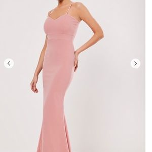 Missguided Sweetheart Gown- blush